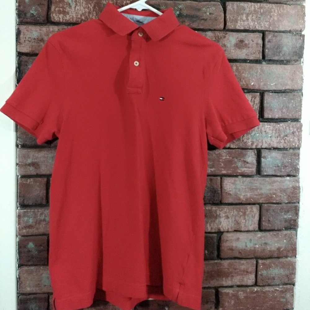 Two Plain Tommy Hilfiger Polo Shirts
